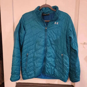 Under Armour kids XYL blue puffer winter jacket